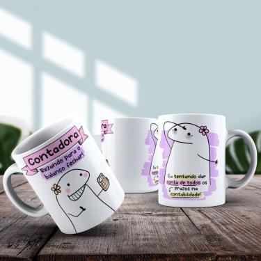 Imagem de Caneca De Porcelana 325ml Flork Profissões Feminino Contadora