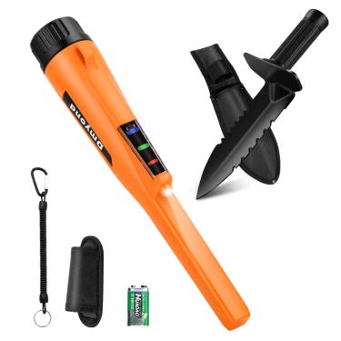 Imagem de Dmyond Kit de pinpointer e acessórios para detector de metais, varinha de ponteiro de pino portátil com tela de LED, 3 modos detectando sonda localizadora de busca