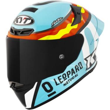 Imagem de Capacete KYT TT Revo Leopard Spaniard Azul, 60