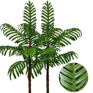 Imagem de Kit 2 Palmeira Areca Bambu Planta Artificial Sem Vaso - Flor de Mentir