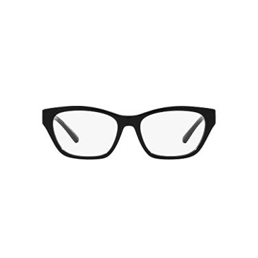 Imagem de Emporio Armani Óculos de sol femininos Ea3223u com ajuste universal olho de gato, Lente preta brilhante, 54 mm