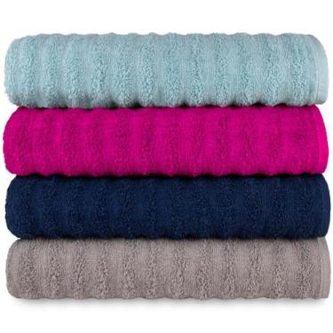 Imagem de Kit 4 Toalhas Banhão Gigante Super Absorção Macia - Ocean - Central To