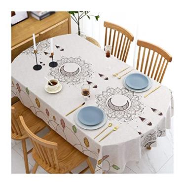 Imagem de Toalha de mesa impermeável para festa de aniversário de casamento, toalha de mesa retangular, mesa de jantar em casa, decoração de mesa de centro (cor: 10 especificações: 140 x 180 cm)
