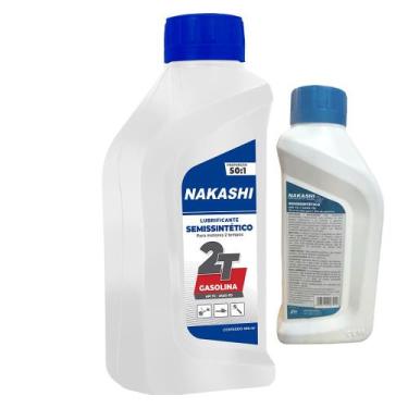 Imagem de Óleo Lubrificante 2 Tempos 500ml Nakashi Semissintético Para Roçadeira
