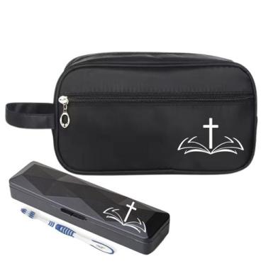 Imagem de Nécessaire Premium Executiva Nylon Estampa Com Porta Escova - Mormino,