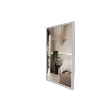 Imagem de Espelho Decorativo de Parede 48x80 MOLDURA CAIXA - DECOREX, Branco