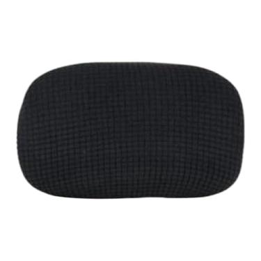 Imagem de Ｂｅｓｇａ Capa de almofada na cabeça da cadeira de computador, capa de apoio à cadeira de escritório, fácil de instalar, Preto