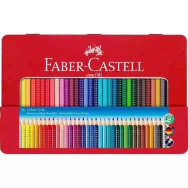 Imagem de Faber-Castell 112435 Cor Grip Madeira Lápis de Cor, Estanho de