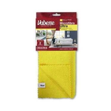 Imagem de Pano De Microfibra 30X30 Amarelo 2Un Vabene