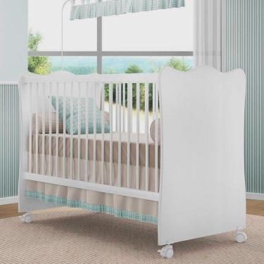 Imagem de Berço Doce Sonho c/ Rodízios Branco - Q movi