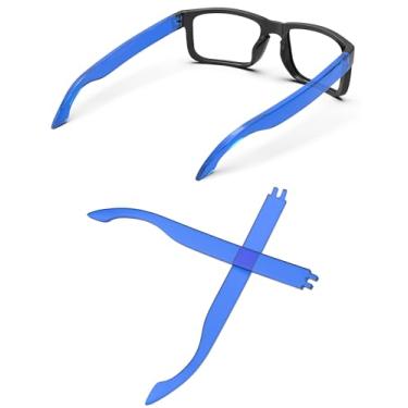 Imagem de MYCOURAG Hastes de substituição e pernas compatíveis com óculos de sol Oakley Holbrook OO9102/Holbrook XL/Holbrook Asian Fit - Azul claro claro