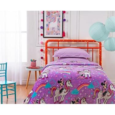 Imagem de MANTA SOLTEIRO FLANNEL MINNIE UNICORNIO