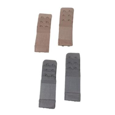 Imagem de kit com 4 extensores elásticos para Soutien com 2 ganchos e 2 regulage