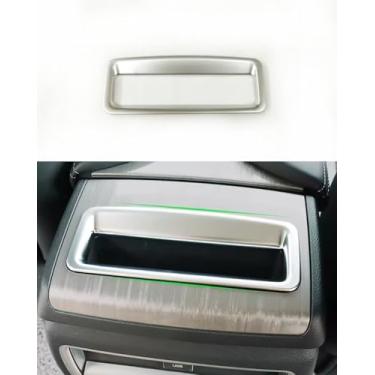 Imagem de ANUNFRRE Acessórios de carro aptos para Nissan Murano 2015-2024 Prata fosca ABS interior console central caixa caixa guarnição conjunto 1 peça