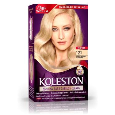 Imagem de Tinta de Cabelo Koleston Louro Claro Acinzentado 121