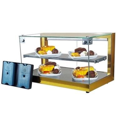 Imagem de B-VFD62 Vitrine fria Beta 62cm Dourada Dupla - Com 12 Gelo-X - Bivolt 