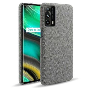 Imagem de Capa para OPPO Realme X7 PRO ULTRA,Capa desenhada em lona,Case Protetora Ultrafina com Empunhadura Macia,Design em Tecido Antichoque e Antiarranhões-Gray