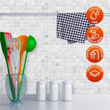 Imagem de Revestimento Pastilhas Cinza 250 - Inove Papéis de Parede