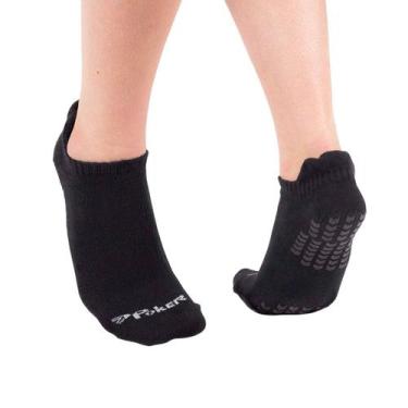 Imagem de Meia Poker Hidroginástica Antiderrapante Unissex 02346-PT Preto/Branco