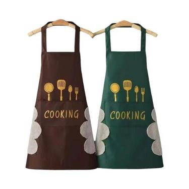 Imagem de Avental de Cozinha Impermeável sem Mangas para Adultos - Estampado e R