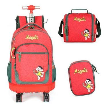 Imagem de Kit Mochila 360 Escolar Turma Da Monica Lancheira Estojo