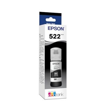 Imagem de EPSON Garrafa preta T522 EcoTank Ink de capacidade ultra-alta (T522120-S) para impressoras Epson EcoTank selecionadas
