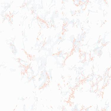 Imagem de Papel De Parede Mármore Branco Detalhe Rosa Lavável 12m