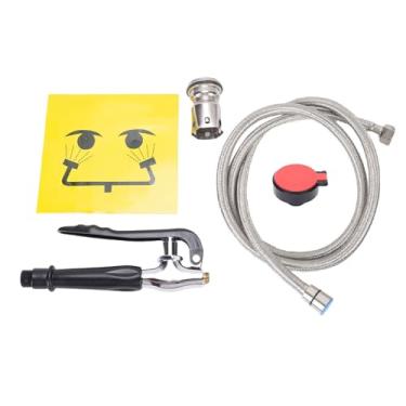 Imagem de Bocal único para Lavagem Ocular para o Kit de Oculares de Emergência Aço Inoxidável Com Filtração Válvula de Controle Fácil de Instalação Practical For Industrial Sites