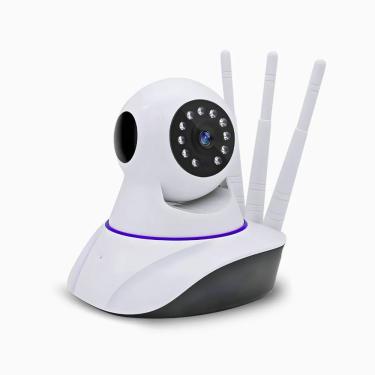 Imagem de Câmera Ip Sem Fio 360° 3 Antenas Hd Wifi Visão Noturna Alarme