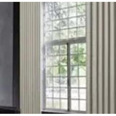 Imagem de Cortina Blackout em PVC, 2,80m x 2,30m, Dupla Face, Branco Gelo e Bege, Liso, para Uso Interno (bege)