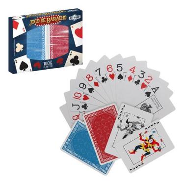 Imagem de Jogo De Cartas Duplo Plast Pop Estojo Cartas 100% Plástico - Art Game