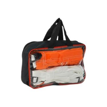 Imagem de Vaveren Rede de vôlei de piscina portátil dobrável fácil de montar rede de treinamento com bolsa de armazenamento para piscina ao ar livre quintal gramado, Laranja