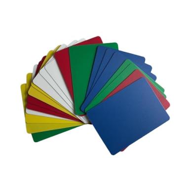 Imagem de HOMUS Poker Cut Cards, 20 Pack Multi-Color Set, 2.52 x 3.465 inches, Dual-Sided Glossy/Matte Cut Cards