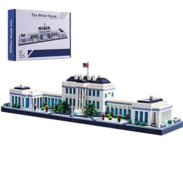 Imagem de LUKHANG Gift Architecture: The White House Model Building Set New Architecture Kit and Gift for Kids and Adults ,Micro Mini Block 3520pieces , for Any Hobbyists New（ with Color Gift Package）