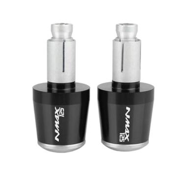 Imagem de Extremidades de manoplas de guidão de motocicleta, tampas de extremidade de manoplas, acessórios deslizantes de peso para NMAX 155 NMAX155 NMAX 125 NMAX125 2015-2017