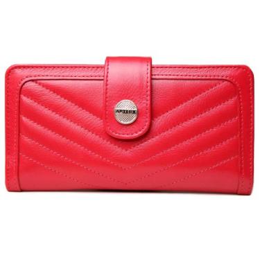 Imagem de Carteira Feminina em Couro Artlux 349, Vermelho