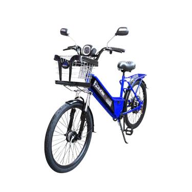 Imagem de Bicicleta Elétrica - Aro 24 - New Confort 800w Lithium - Azul - Duos Bikes