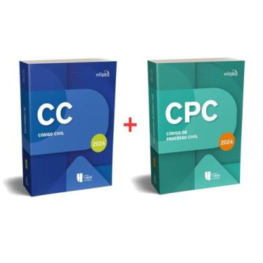 Imagem de Kit com 2 livros Código civil atualizado + Código de processo civil at