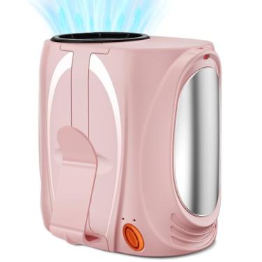 Imagem de Ventilador de cintura portátil AI, fluxo de ar turbo forte de 6 velocidades 16.000 RPM, ventilador pessoal alimentado por bateria de resfriamento máximo de 40H, recarregável, mãos livres para trabalho