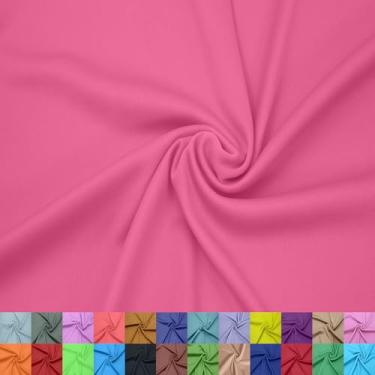 Imagem de Stylish FABRIC Forro interloque 100% poliéster de 152 cm de largura – tecido de malha leve elástico bidirecional, da The Yard para vestuário, maternidade, decorações de festa, cortinas, artesanato e
