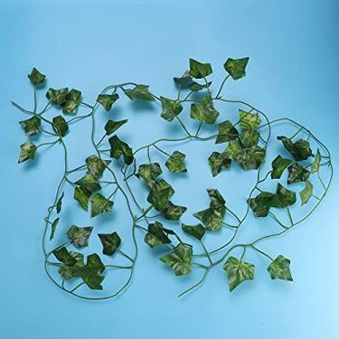 Imagem de Videira Artificial, Videira de Répteis Não Tóxica, Vime de Selva para Répteis, para Répteis Camaleões (folhas de trepadeira)