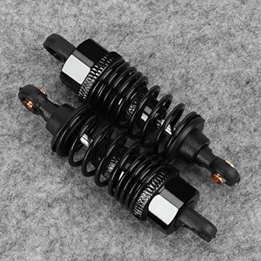 Imagem de Alomejor Metal 2PCS Car Car RC por 1:10 Preto, Melhore o Desempenho da Absorção de Choque para o JLB EM DHK HPI RC (65 mm)