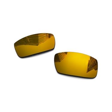 Imagem de Lentes de reposição polarizadas de 1,6 mm para óculos de sol Oakley Gascan OO9014, proteção UV, lente espelhada escura - Mais opções, Umber Gold - polarizado espelhado, One Size