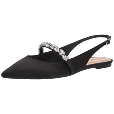 Imagem de Jewel Badgley Mischka Bambi bico fino Sling Back, Preto, 37
