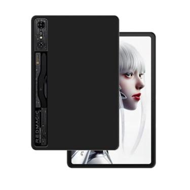 Imagem de Capa para tablet gamer RedMAGIC Nova 10,9 polegadas, capa protetora para tablet NOUKAJU Tablet, capa fina, TPU flexível, resistente a quedas, antiarranhões, antiimpressões digitais (preto)
