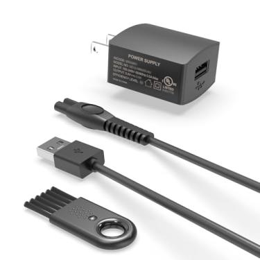 Imagem de Nicpower Carregador Rápido Ul 5V Compatível Com Philips Norelco 2400, 2600, 3600, 3900, 5400, 5000X, 7200, Barbeador Elétrico Úmido E Seco, Séries 2000, 3000, 5000, 7000, Phillips One Blade 360 Qp27