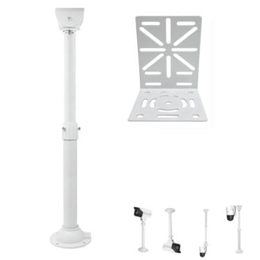 Imagem de NVRTTRR Suporte de câmera domo em forma de L, suporte de teto de parede para câmeras de segurança domo, suporte de parede (L-DGNP+38-59)