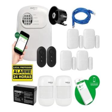 Imagem de Kit Alarme Intelbras Anm 24 Net c/ 6 Sensores, 2 Controles, Sirene, Ba