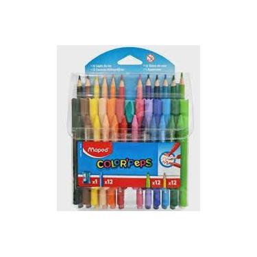 Imagem de Conjunto giz cera color peps maped 037pcs - MAPED(2123/6918/537729856)