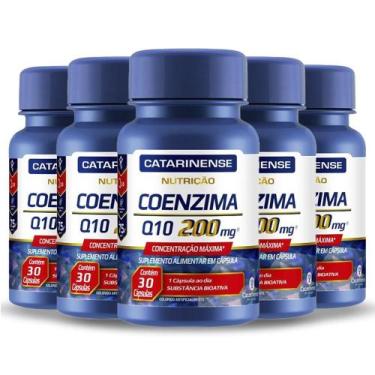 Imagem de Kit 5 Coenzima Q10 200Mg Catarinense 30 Cápsulas
